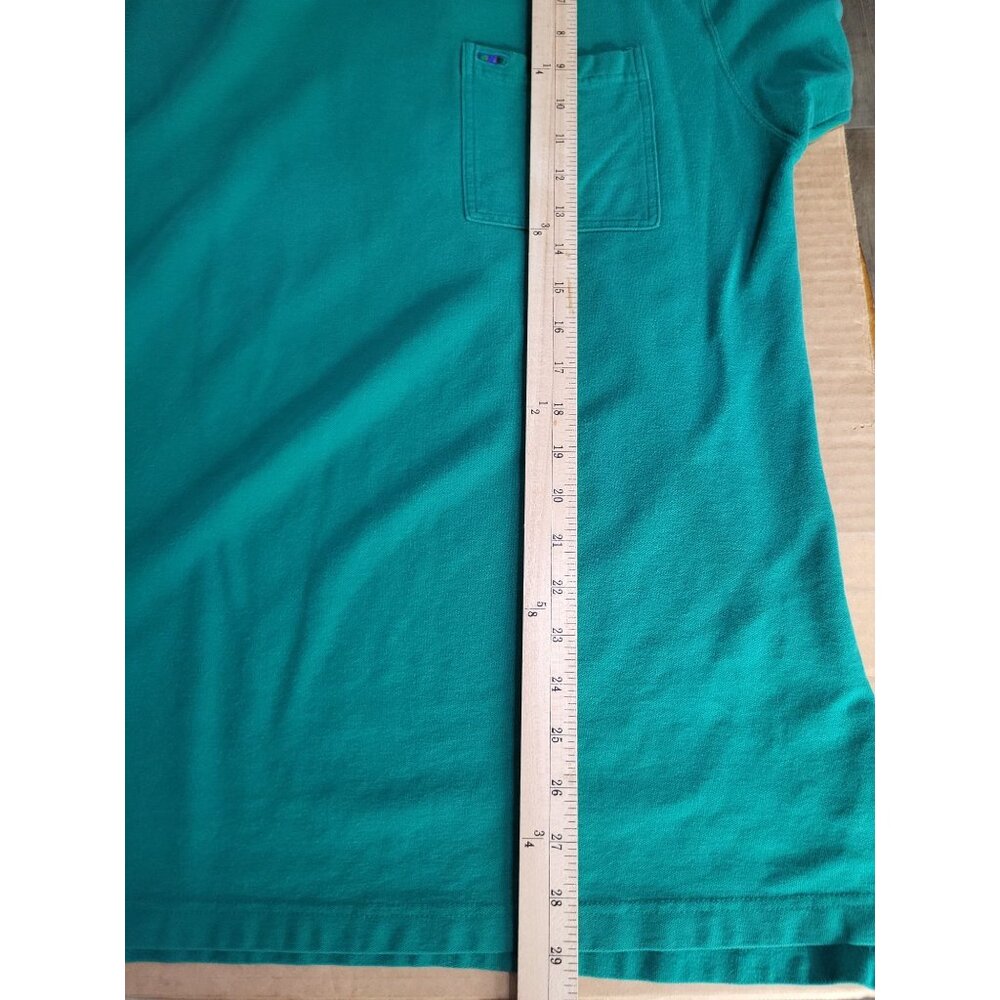 VTG Alexander Julian Colours Crew Neck Short Sleeve Shirt Pocket Green - Picture 6 of 8